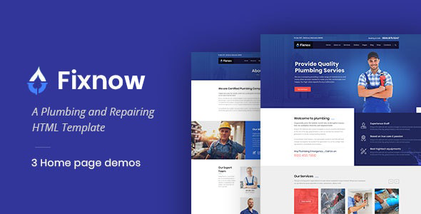 Fixnow – Plumbing HTML Template