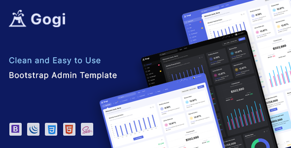 Gogi – Bootstrap 4 Admin & Dashboard Template
