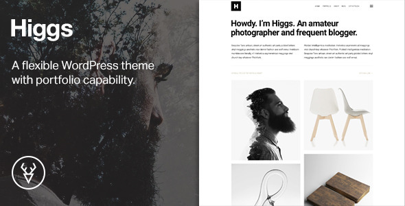 Higgs – A Minimal WordPress Portfolio & Blog Theme