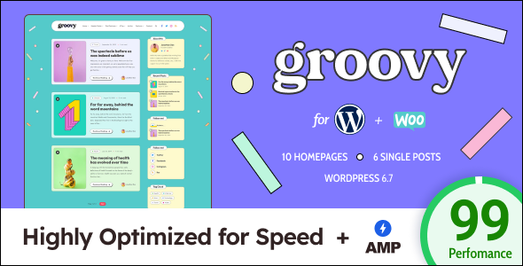 Groovy – Modern & Lightweight Blog for WordPress