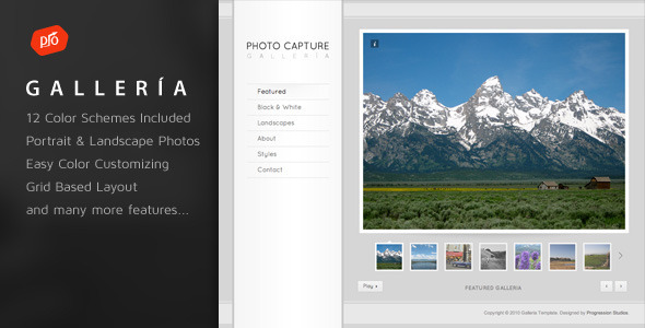 Galleria – Photography and Portfolio HTML Template