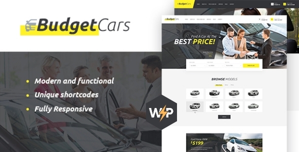 Budget Cars – Car Hire & Rental Leasing WordPress Theme + Store