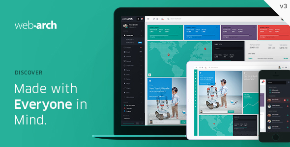 Webarch – Responsive Admin Dashboard Template