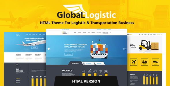 Global Logistics – Transportation HTML Template