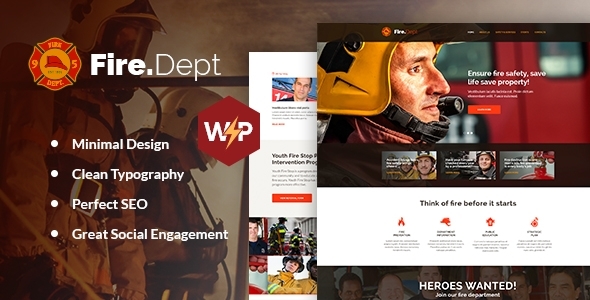 Fire Department – FD Station, Police & Security WordPress Theme
