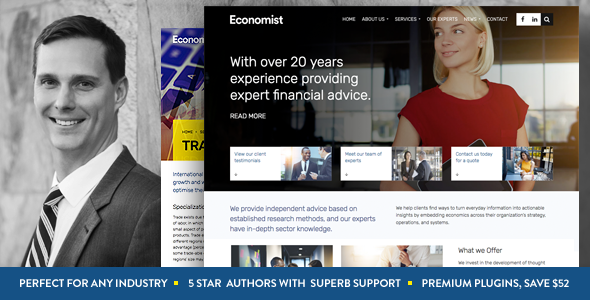 Economist – Business and Finance WordPress Theme