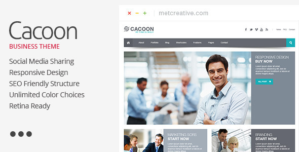 Cacoon – Responsive Business Theme