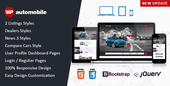 AutoMobile – Responsive Car Dealer HTML Template
