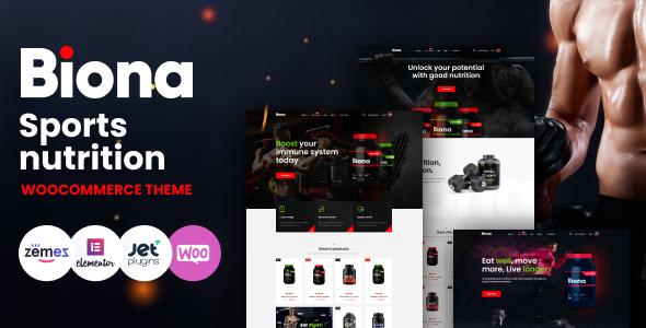 Biona – Sports Nutrition WooCommerce Theme