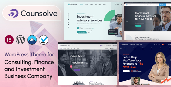 Counsolve – Consulting & Investments WordPress Theme