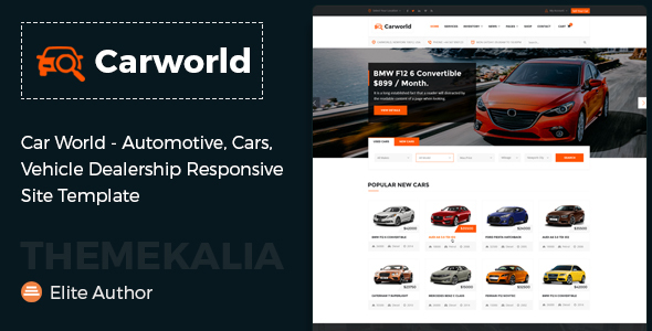 Car World – Vehicle Dealership Responsive Site Template