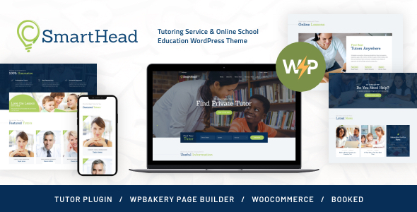 SmartHead – Tutoring Service & Online School Education WordPress Theme