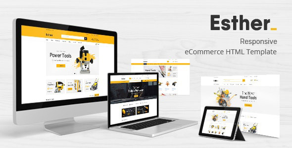 Tools & Accessories Store HTML Template – Esther