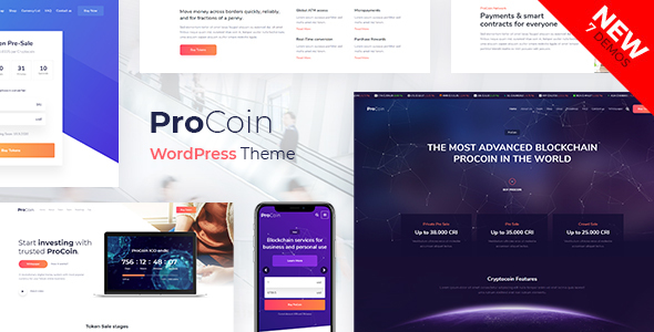 ProCoin – ICO & Cryptocurrency WordPress Theme