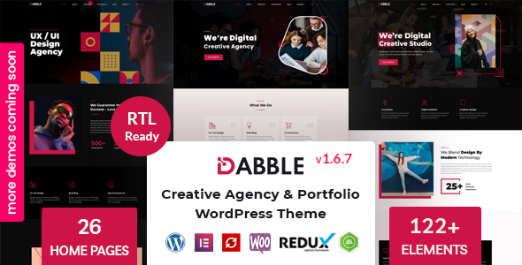 Dabble – Creative Agency & Portfolio WordPress Theme