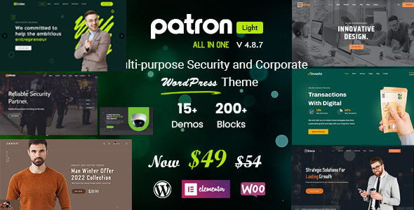 Patron – Security Company WordPress Theme