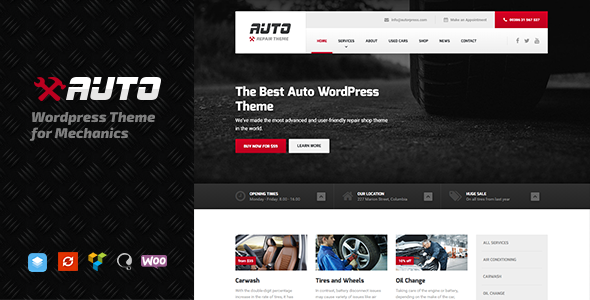 Auto – WordPress theme for Mechanics, Car Dealers, and Repair Shops