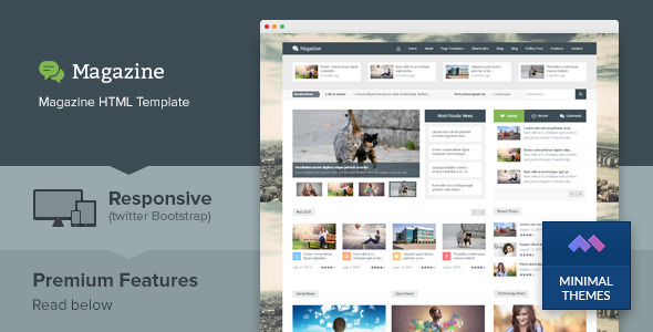 Magazine – Responsive Multipurpose HTML Template
