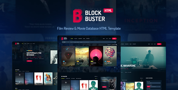 BlockBuster – Film Review & Movie Database HTML Template