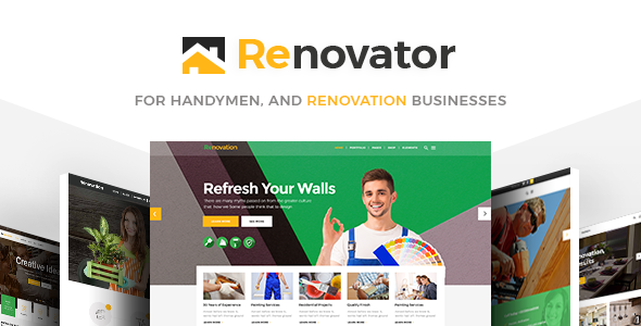 Renovator – Contractors and Renovation Business WordPress Theme