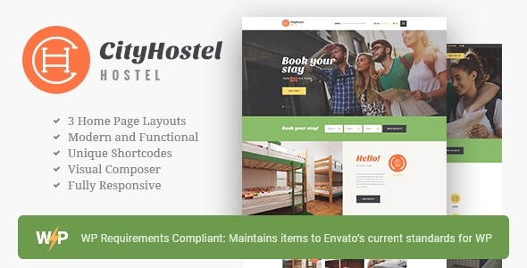 City Hostel – Travel & Hotel Booking WordPress Theme