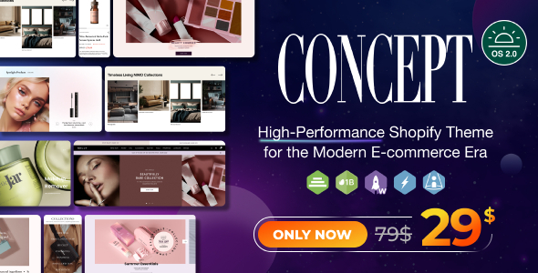 Concept – Sleek, Optimal Shopify Theme OS 2.0