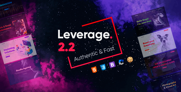 Bootstrap – Leverage HTML Template