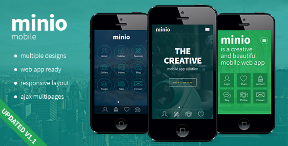 minio – HTML Mobile Template