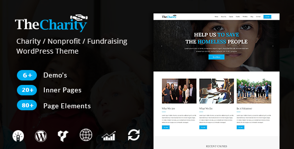 The Charity – Nonprofit & Fundraising WordPress Theme