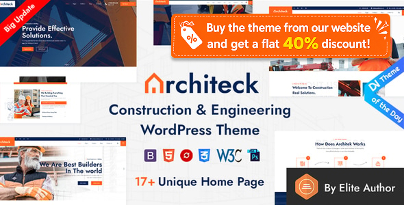 Architeck – Construction WordPress Theme