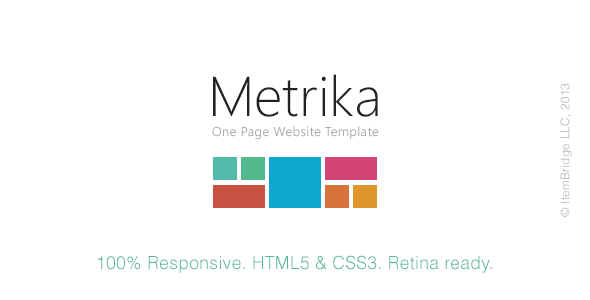Metrika – Responsive OnePage Template