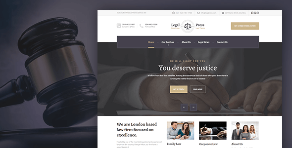 LegalPress – Law Attorney Legal HTML Template