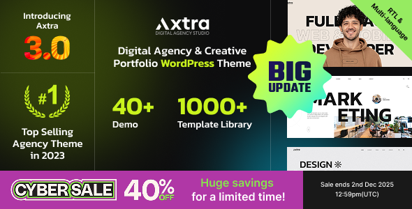 Axtra – Digital Agency Creative Portfolio Theme