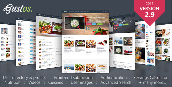 Gustos – Community-Driven Food Recipes with Front-end Submission System