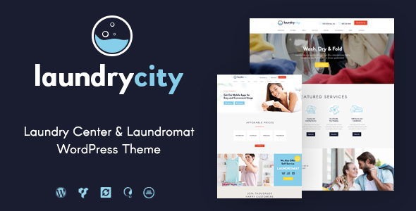 Laundry City – Dry Cleaning Services WordPress Theme