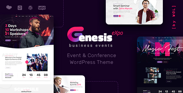 GenesisExpo – Business Events & Conference WordPress Theme
