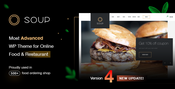 Soup – Online Food & Restaurant WP Theme