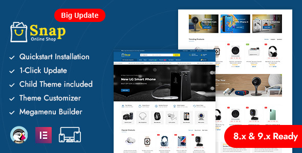 Snapshop – Electronics & Gadgets Store Prestashop Responsive Theme