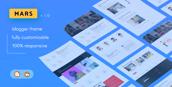 Mars – Multipurpose Portfolio Blogger Theme
