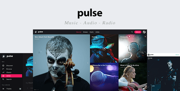 pulse – Music, Audio, Radio Template