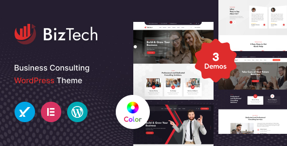 Biztech – Corporate & Consulting Business  WordPress Theme + RTL