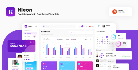 Kleon – Bootstrap Admin Dashboard Template