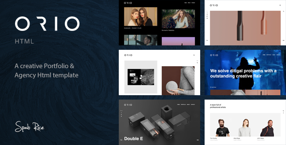 Orio – A Creative Portfolio & Agency HTML Template