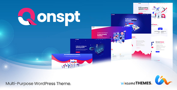 Qonspt – Isometric MultiPurpose WordPress Theme