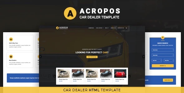 Acropos – Car Dealer HTML Template