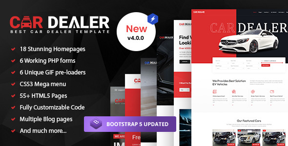 Car Dealer – Automotive Responsive HTML5 Template