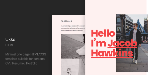 Ukko – Personal Portfolio HTML Template