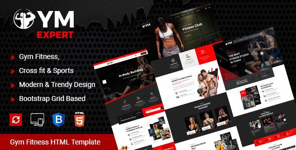 Gym Expert — Fitness & Gym HTML Template