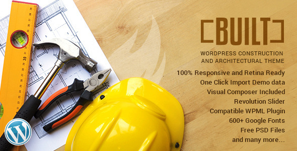 BUILT – Construction Business WordPress Theme