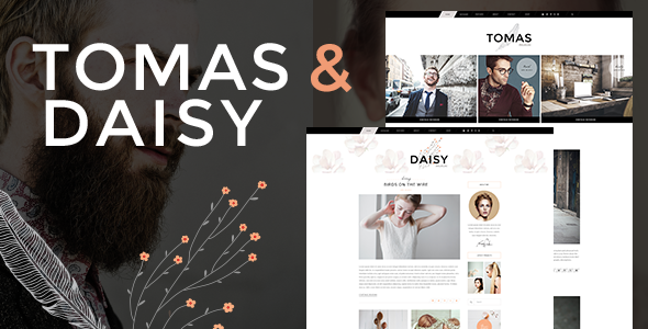 Tomas and Daisy – Personal Blog WordPress Theme
